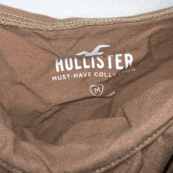 Hollister Brown Ruched Top C41 - Picture 4 of 4